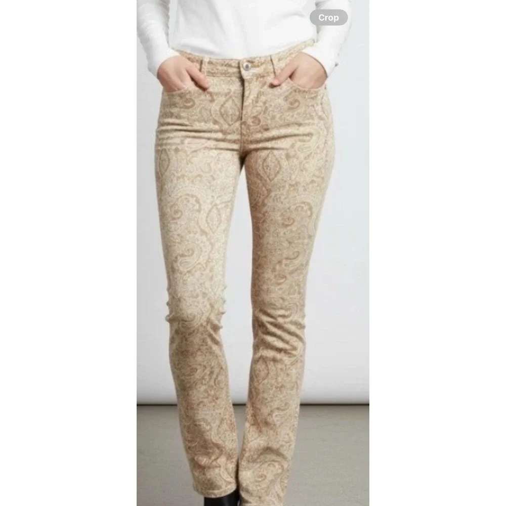 Talbots Curvy Slim Ankle Jeans in Star Paisley Size 16 - Picture 11 of 12